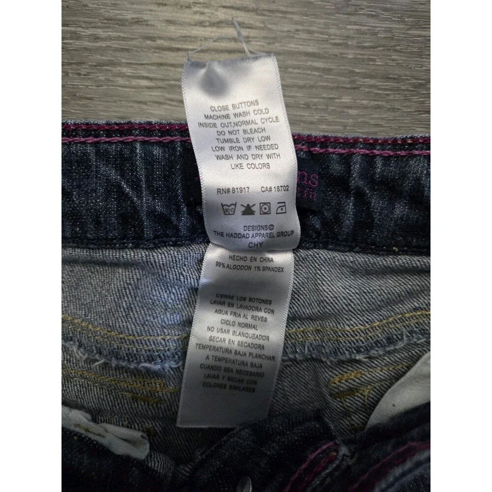 Levi's Slim Straight Jeans Girls Size 8 Regular Blue Stretch Denim 28x31